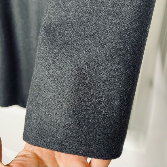 Sag Harbor Women's Wool Blazer Black 8P One Button Super Soft Lined Hip Length - Picture 7 of 8